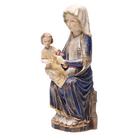 Our Lady of Mariazell in Valgardena wood, old antique gold finis
