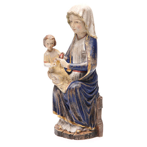 Our Lady of Mariazell in Valgardena wood, old antique gold finis 2