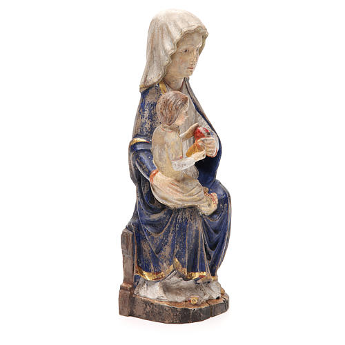 Nuestra Señora Mariazell, madera Valgardena, Viejo Antiguo dorad 4