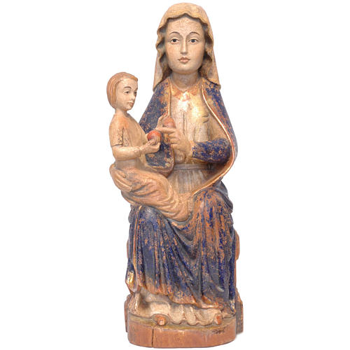 Our Lady of Mariazell in Valgardena wood, special Vatikan finish 1