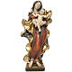 Madonna bimbo stile barocco 50cm legno Valgardena Antico Gold s1
