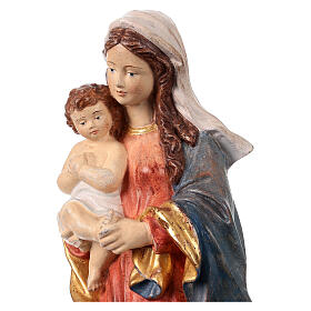 Virgin Mary statue 40cm in Valgardena wood, Baroque style, old a