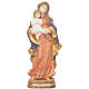 Virgin Mary statue in Valgardena wood, Baroque style, old antiqu s1