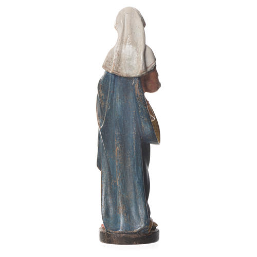 Mary with baby, statue in patinated Valgardena wood, old antique 2