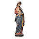 Mary with baby, statue in patinated Valgardena wood, old antique s1
