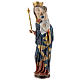 Virgin Mary statue with baby and sceptre in Valgardena wood 25cm s3