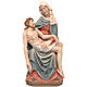 Statue Pietà en bois peint Val Gardena s1