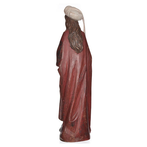 Heilige Barbara mit Kelch 56cm Grödnertal Holz antikisiert 10