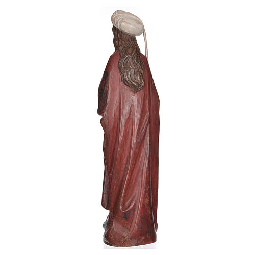Heilige Barbara mit Kelch 56cm Grödnertal Holz antikisiert 4