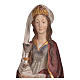 Saint Barbara with chalice in Valgardena wood, 56cm antique gold s5