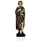 San Damiano con mortaio 50 cm legno Valgardena Antico Gold s1
