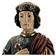 San Damiano con mortaio 50 cm legno Valgardena Antico Gold s2