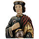 San Damiano con mortaio 50 cm legno Valgardena Antico Gold s4