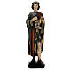 Święty Damian z moździerzem 50 cm drewno Valgardena Antico Gold s3