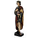 Święty Damian z moździerzem 50 cm drewno Valgardena Antico Gold s5