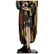 Święty Damian z moździerzem 50 cm drewno Valgardena Antico Gold s7
