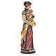 Statue Sainte Notburga bois Valgardena Old Gold s4