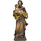 Guido Reni's Saint Joseph 60cm in Valgardena wood, antique gold s1