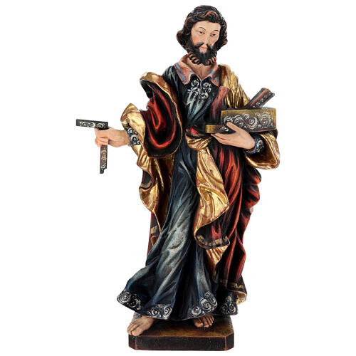 Saint Joseph the worker statue in Valgardena wood 53cm antique g 1