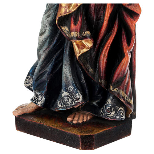 Saint Joseph the worker statue in Valgardena wood 53cm antique g 6