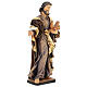 Saint Joseph the worker statue in painted Valgardena wood s4