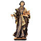 Statue Saint Joseph travailleur bois peint Valgardena s1