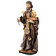 Statue Saint Joseph travailleur bois peint Valgardena s3