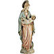 Virgin Mary and baby statue in painted wood, baroque style s1