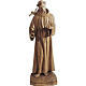 Saint Francis statue in painted wood, 65cm s1