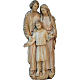 Holy Family statue in relief wood 110x40cm s1