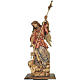Saint Michael archangel statue in painted wood s1
