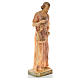 Statue Saint Joseph charpentier avec Enfant bois peint s4