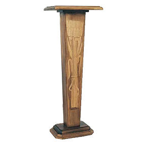 Statues en bois peint: Colonne entaillée pour statue 110x50x40 cm en bois