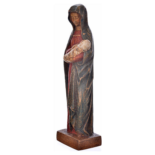 Vergine d'Autun con bambino 15 cm legno Bethléem 2