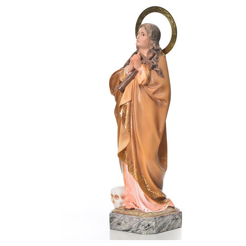 Heilige Maddalena aus Holzmasse elegante Dekoration 30 cm 2