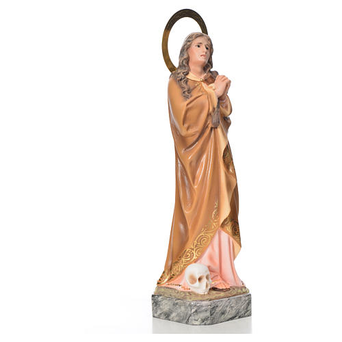 Heilige Maddalena aus Holzmasse elegante Dekoration 30 cm 4