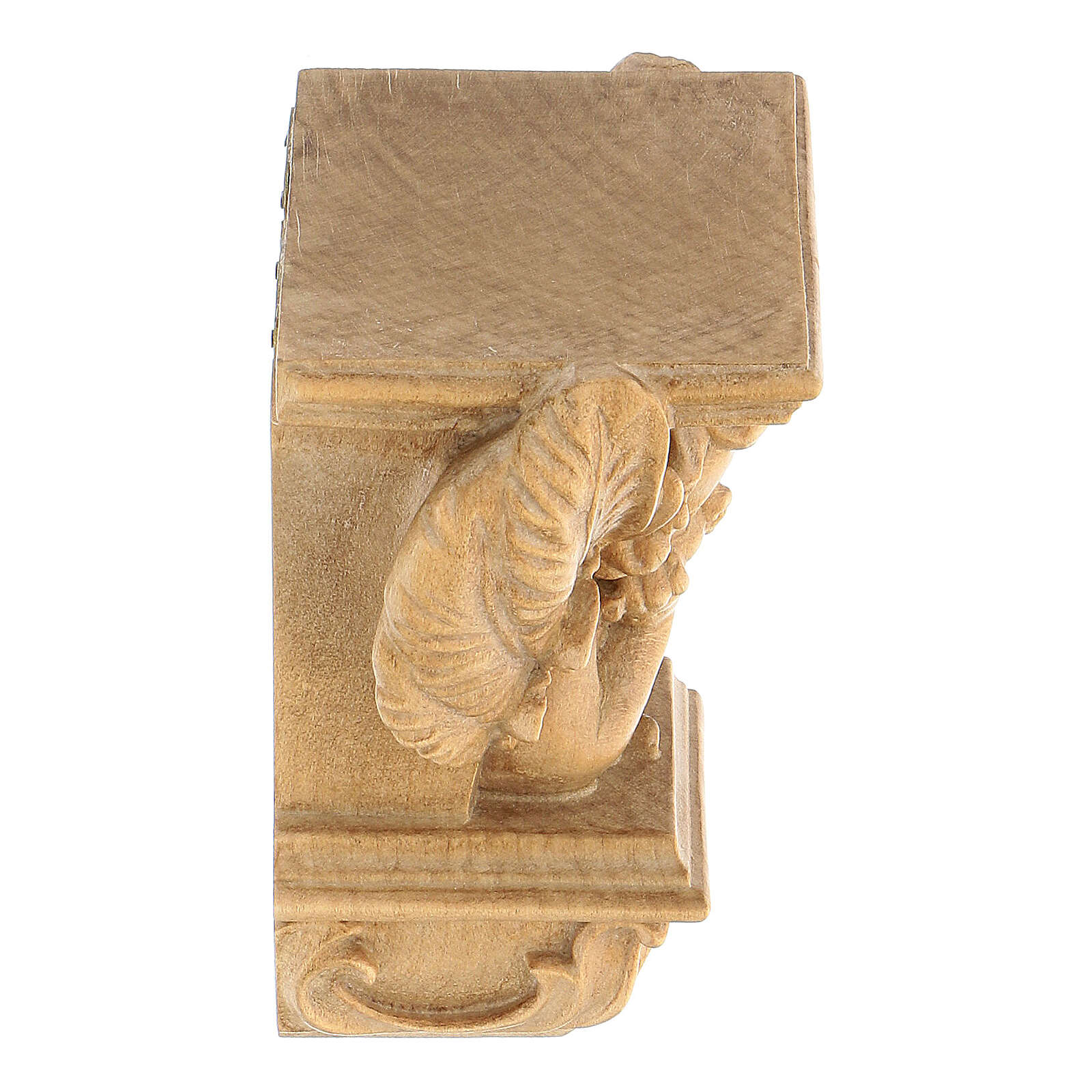 Wall shelf for statues, Raffaello model, natural patinated online sales on HOLYART.co.uk