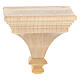 Mensola per statue 8x8 legno Valgardena naturale cerato s1