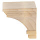 Mensola per statue 8x8 legno Valgardena naturale cerato s2