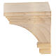 Wall shelf for statues 8x8cm in Valgardena wood, natural wax fin s2