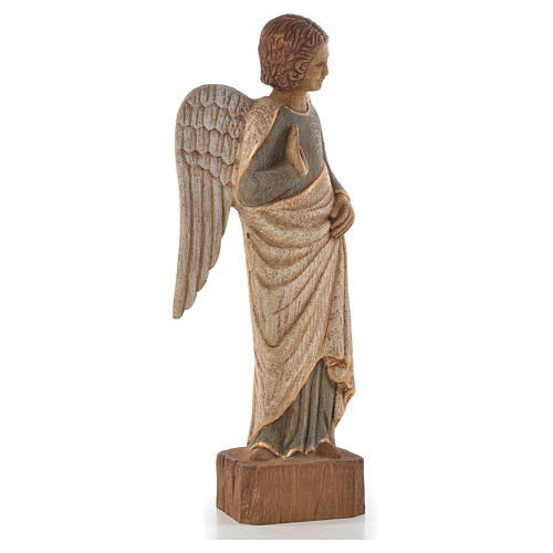Ange au Sourire de Reims Holz antikes Finish 39 cm 4