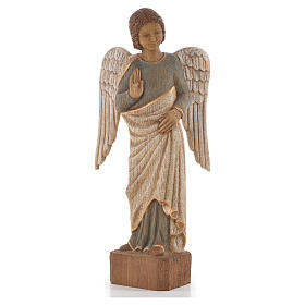 Ange au Sourire de Reims 39 cm madeira acab. antiquado