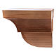 Wall shelf for statues 9x11 in Valgardena wood, patinated finish s2