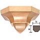 Mensola stile gotico 12x14 legno multipatinato s1