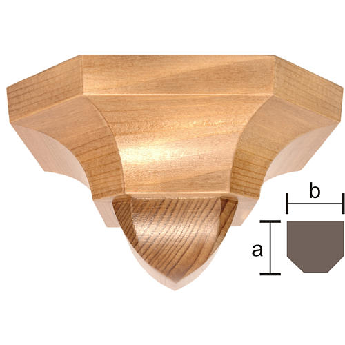 Półka styl gotycki 12x14 naturalne patynowane 1