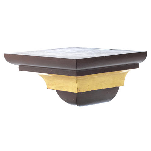 Mensola parete stile gotico Valgardena Antico Gold 2