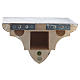 Mensola parete stile gotico Valgardena Antico Gold s5