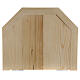 Półka ścienna gotycka 22x27 drewno naturalne woskowane s3