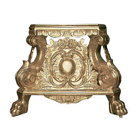 Statues en bois peint: Base procession pour statues bois taillé main feuille d'or inaltérable