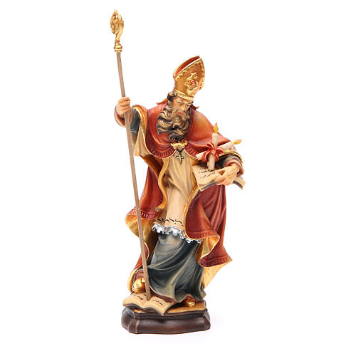 STOCK Saint Blaise statue in painted wood 20 cm 1